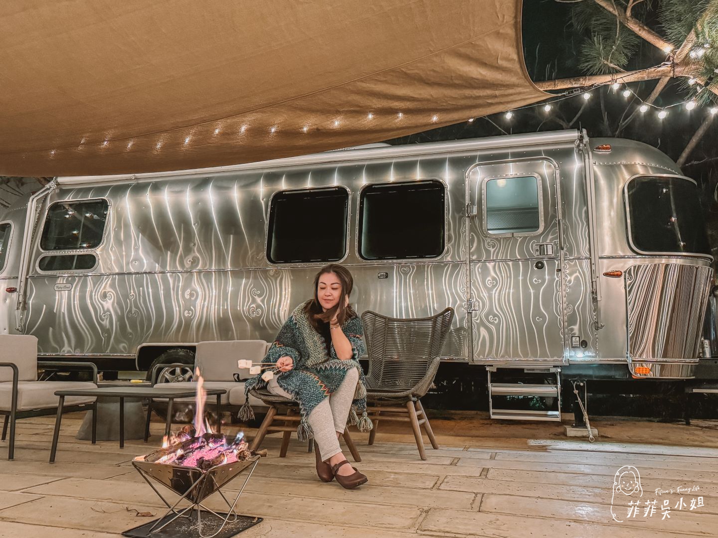 苗栗露營區，小巷清風 Le.Alley Autocamp，入住露營車界的勞斯萊斯，美國頂級Airstream露營車開箱 @菲菲吳小姐