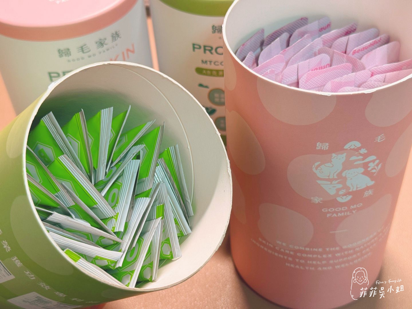 毛孩必備保健品！歸毛家族 GOOD寶系列-美膚寶+好腸寶，維持皮毛亮麗、換季掉毛期，日常打底保養不能少 @菲菲吳小姐