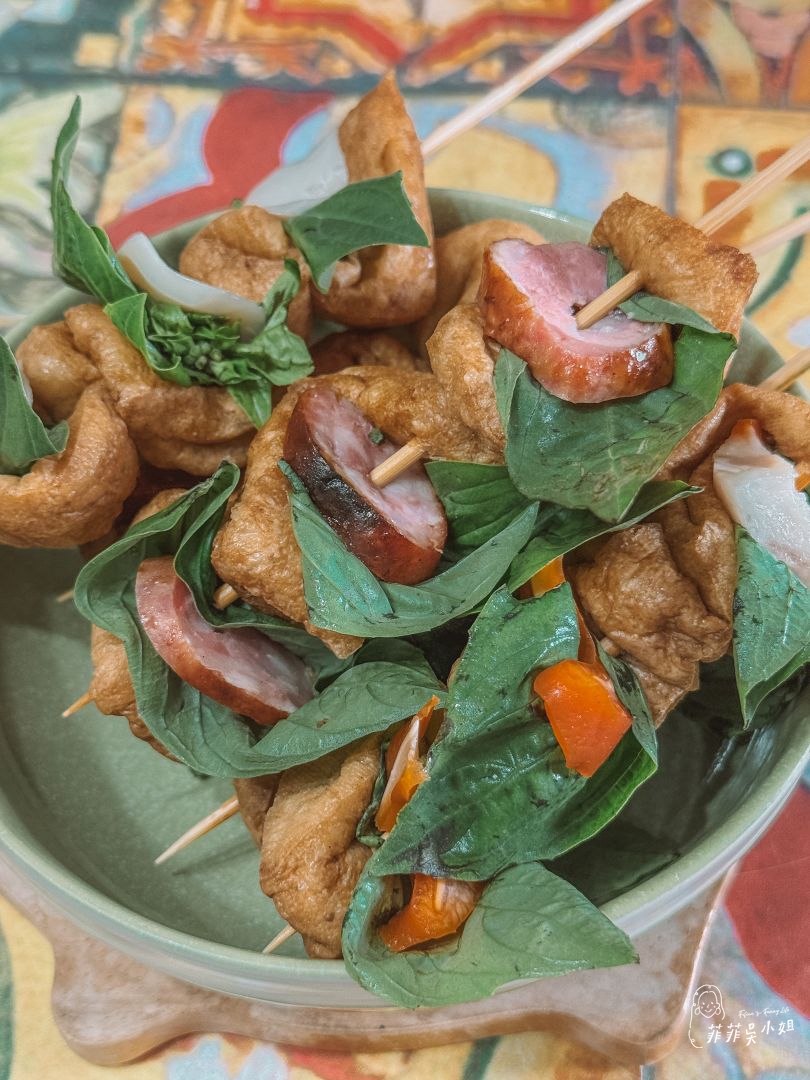 香菜控最愛 宜蘭冬山美食 阿霞ㄟ店一串心 宜蘭特有的銅板小吃 @菲菲吳小姐